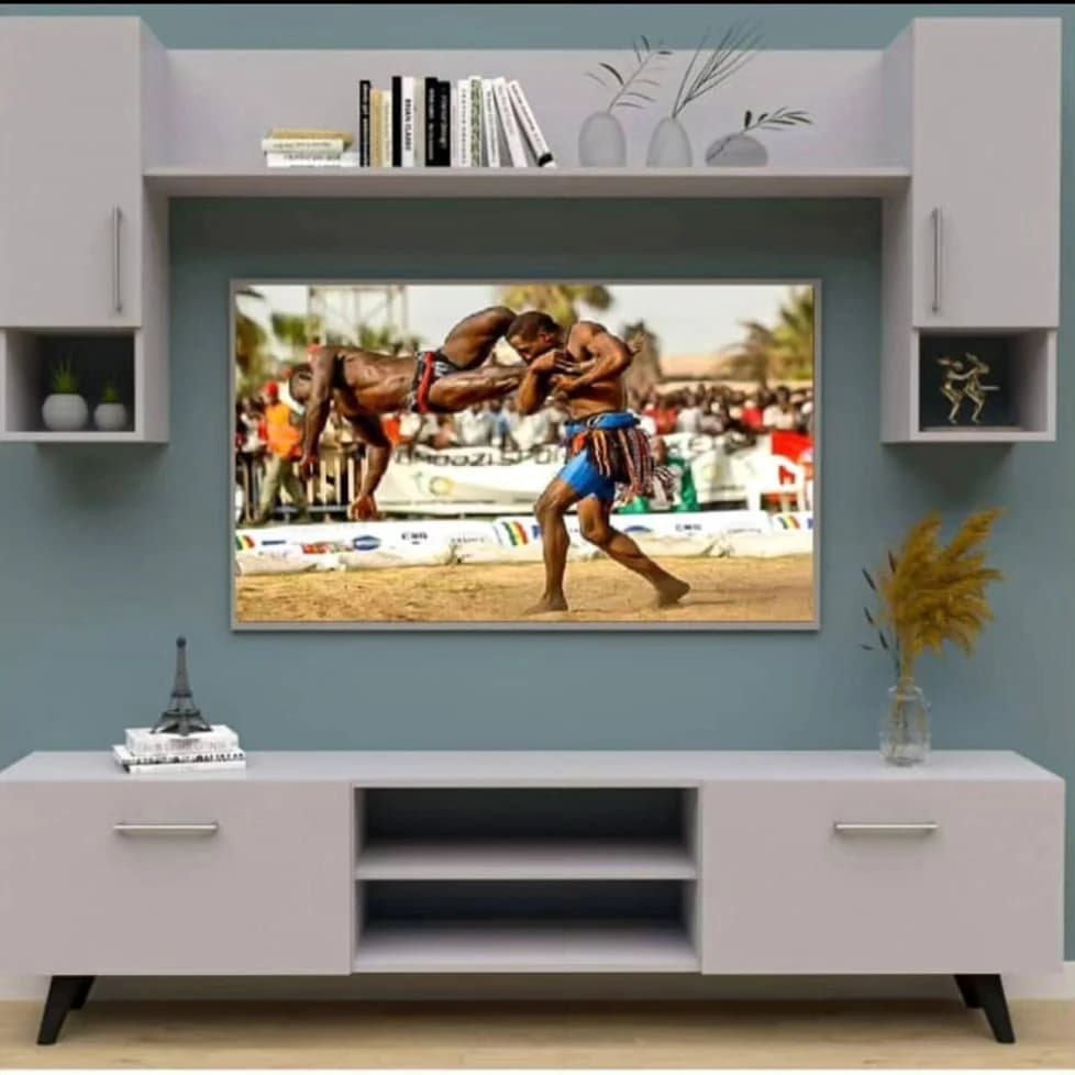 Table téléviseur unité MFC1013/MFC10 180X45X35 cm blanc TVB010