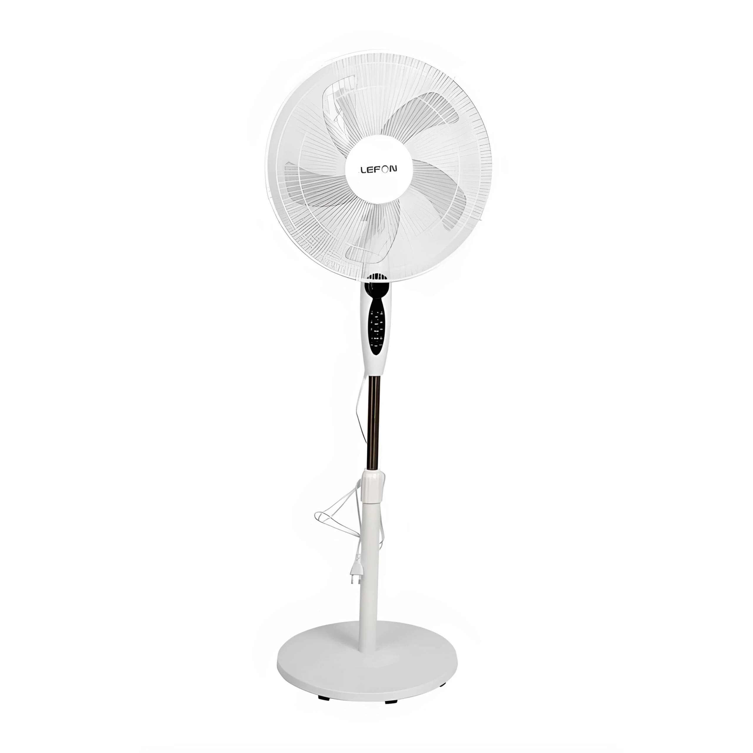 Ventilateur Lefon 16 » sur pied avec commande blanc FS1645