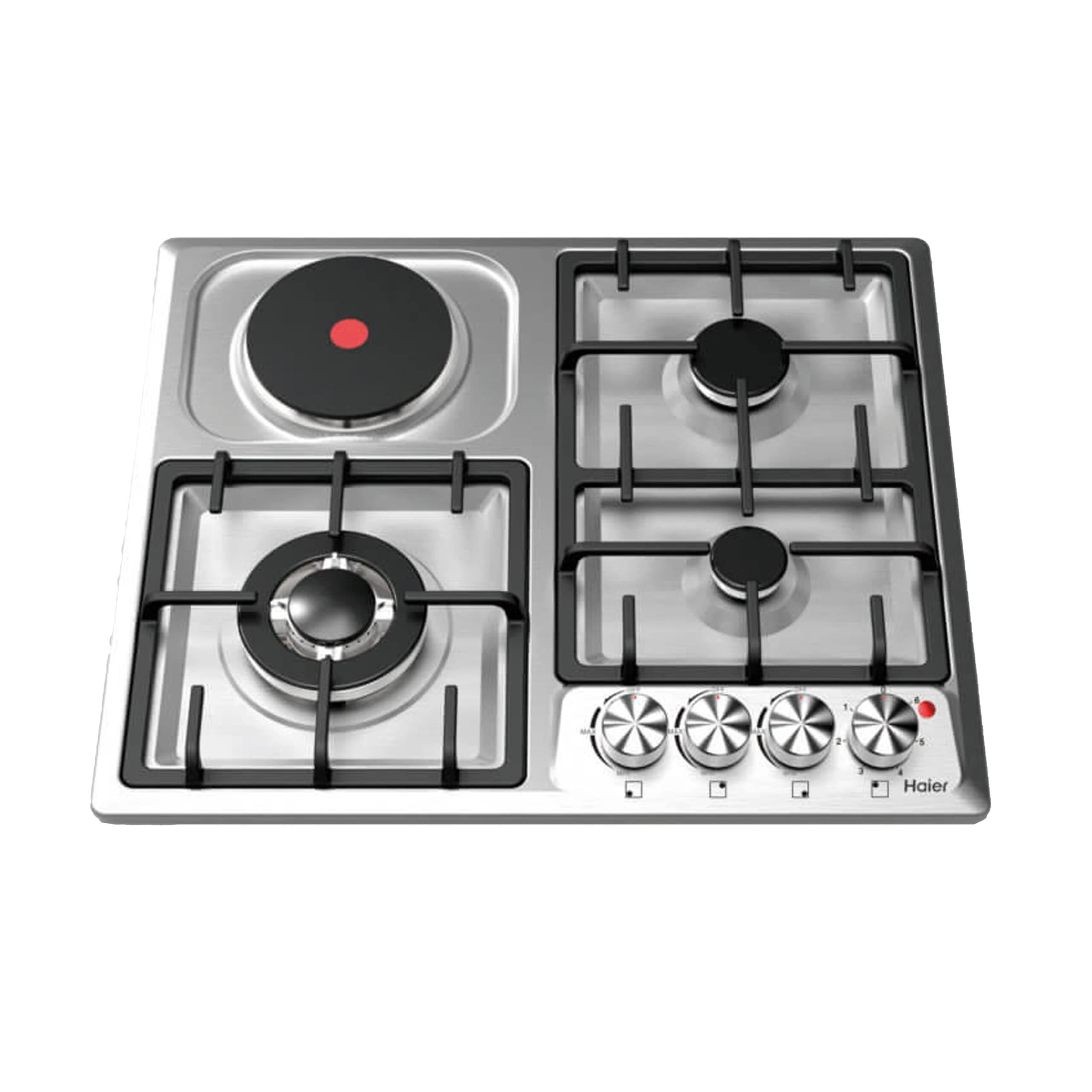 Plaque encastrable Haier 4feux 3feux à gaz 1F électrique inox HOBF60FS