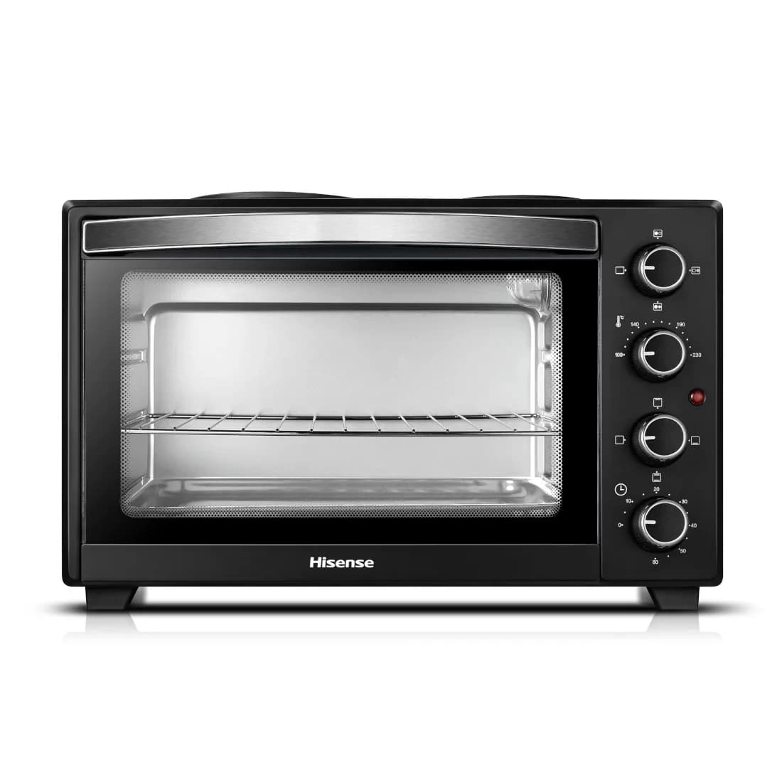 Mini four Hisense 28litres + 2feux électrique noir H28TOBKPL16