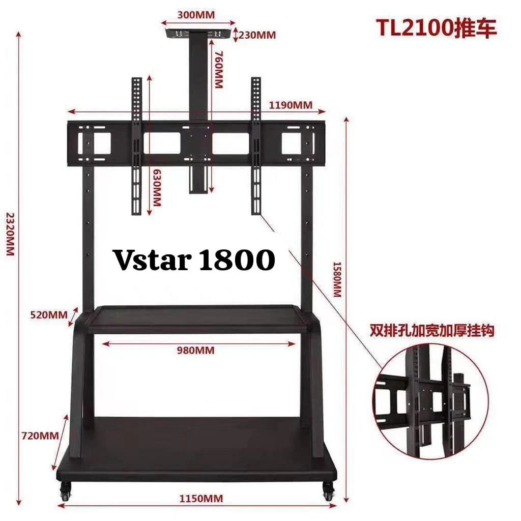 Table support téléviseur 60 » 100 » Vstar 1800