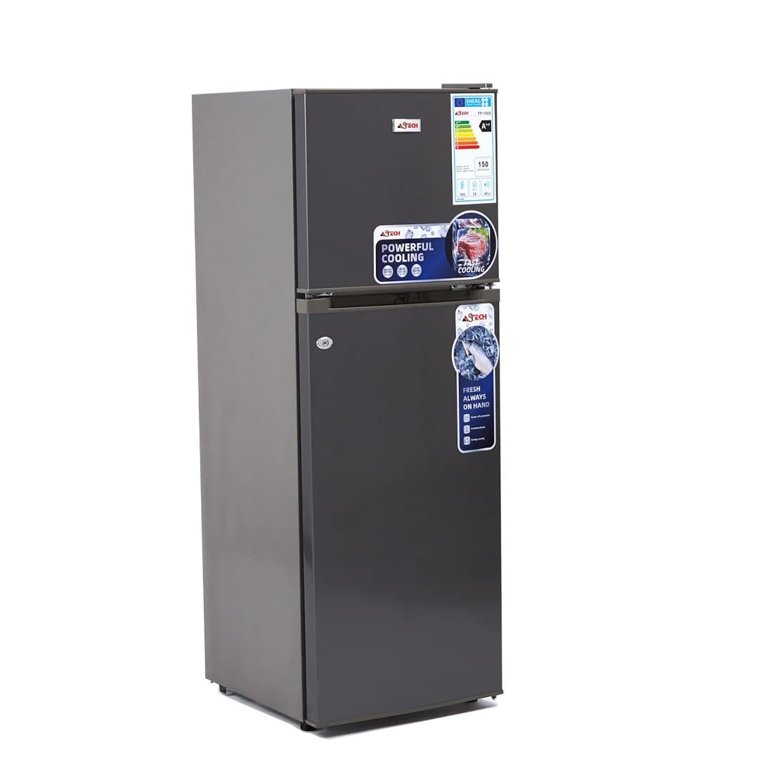 Réfrigérateur Astech 2portes gris FP150K/S