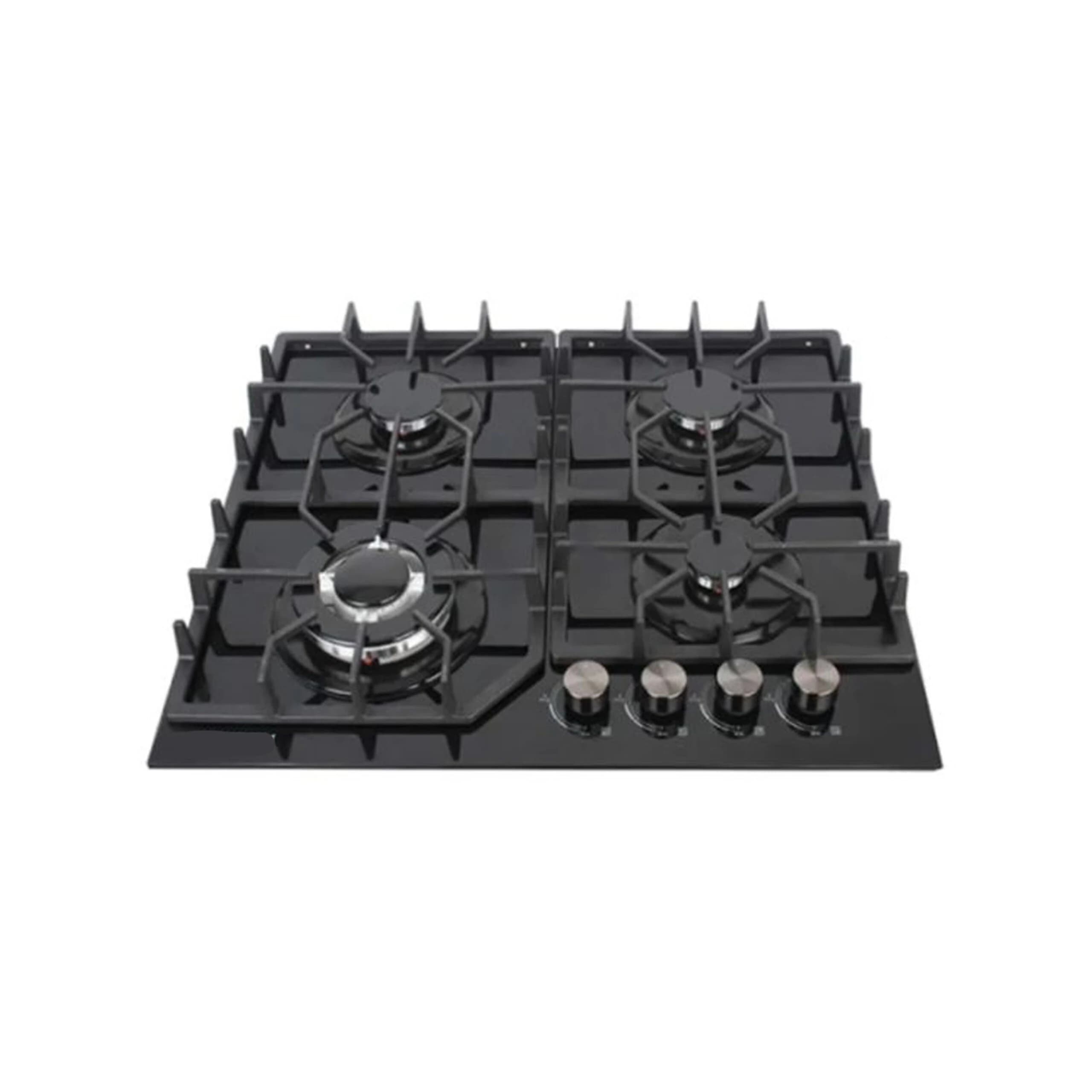 Plaque encastrable Tecnolux 4feux 60X60 à gaz verre noir TEC4GG