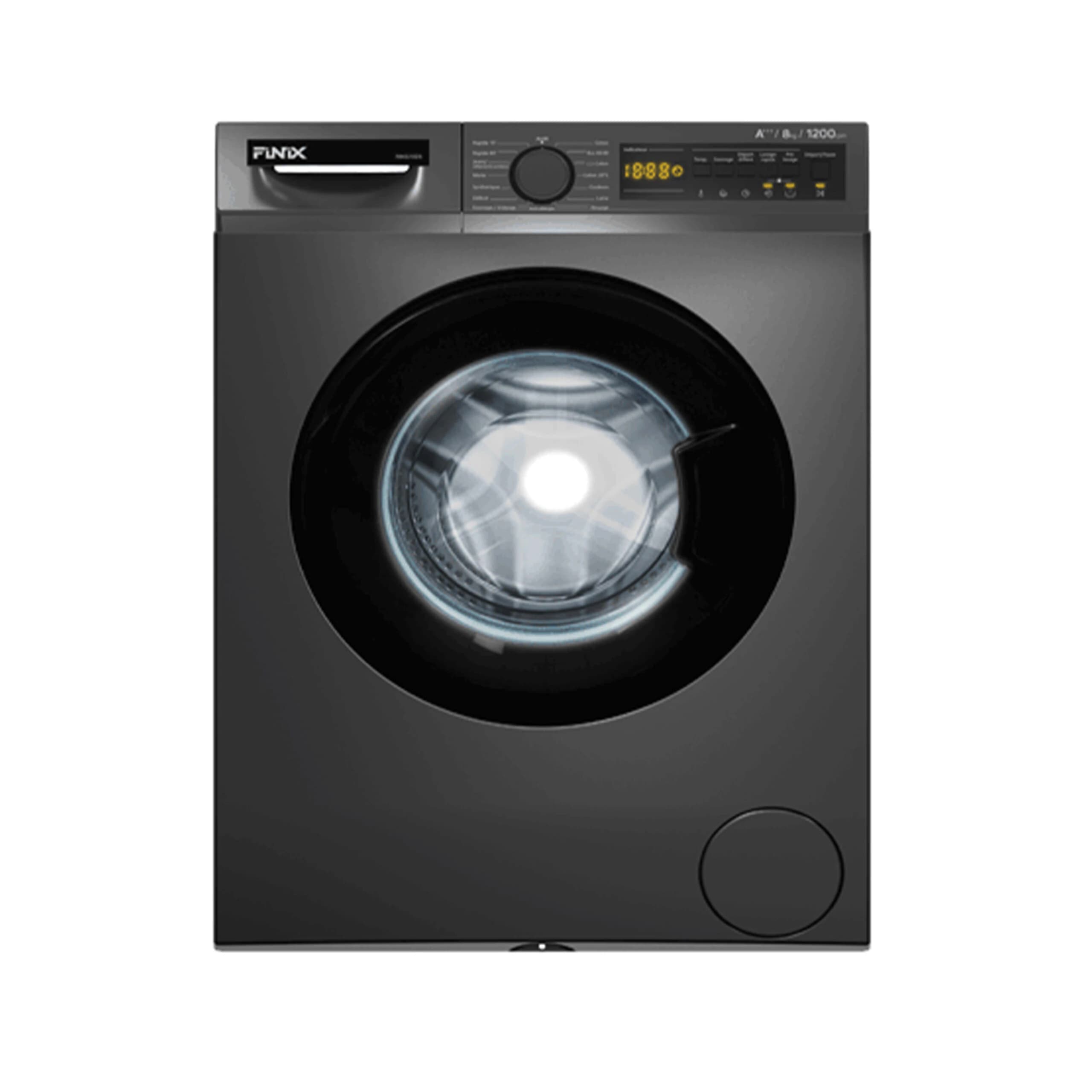 Machine à laver Finix 12kg inverter gris FIN120IXDA05E