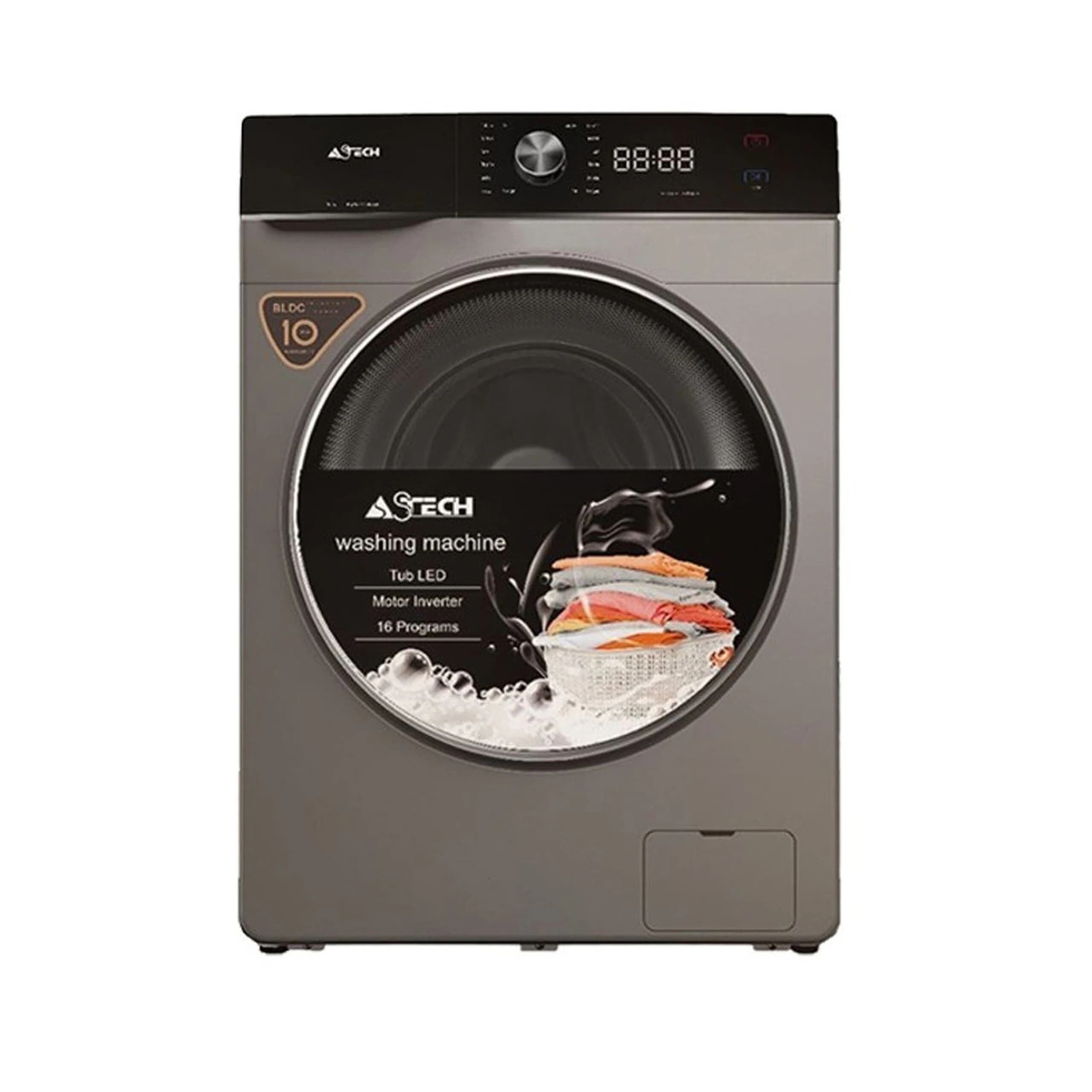 Machine à laver Astech 9kg inverter gris MLV90BN9INVLN