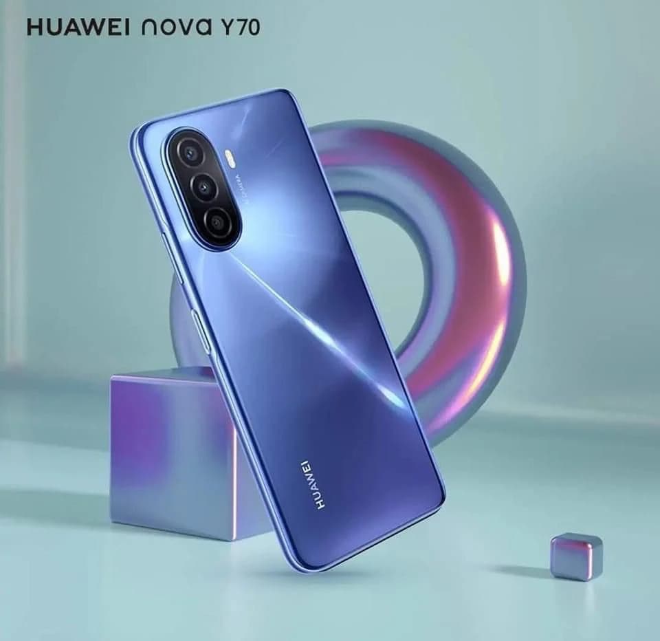 Téléphone Huawei nova Y70 mega L29B 128Go RAM 4
