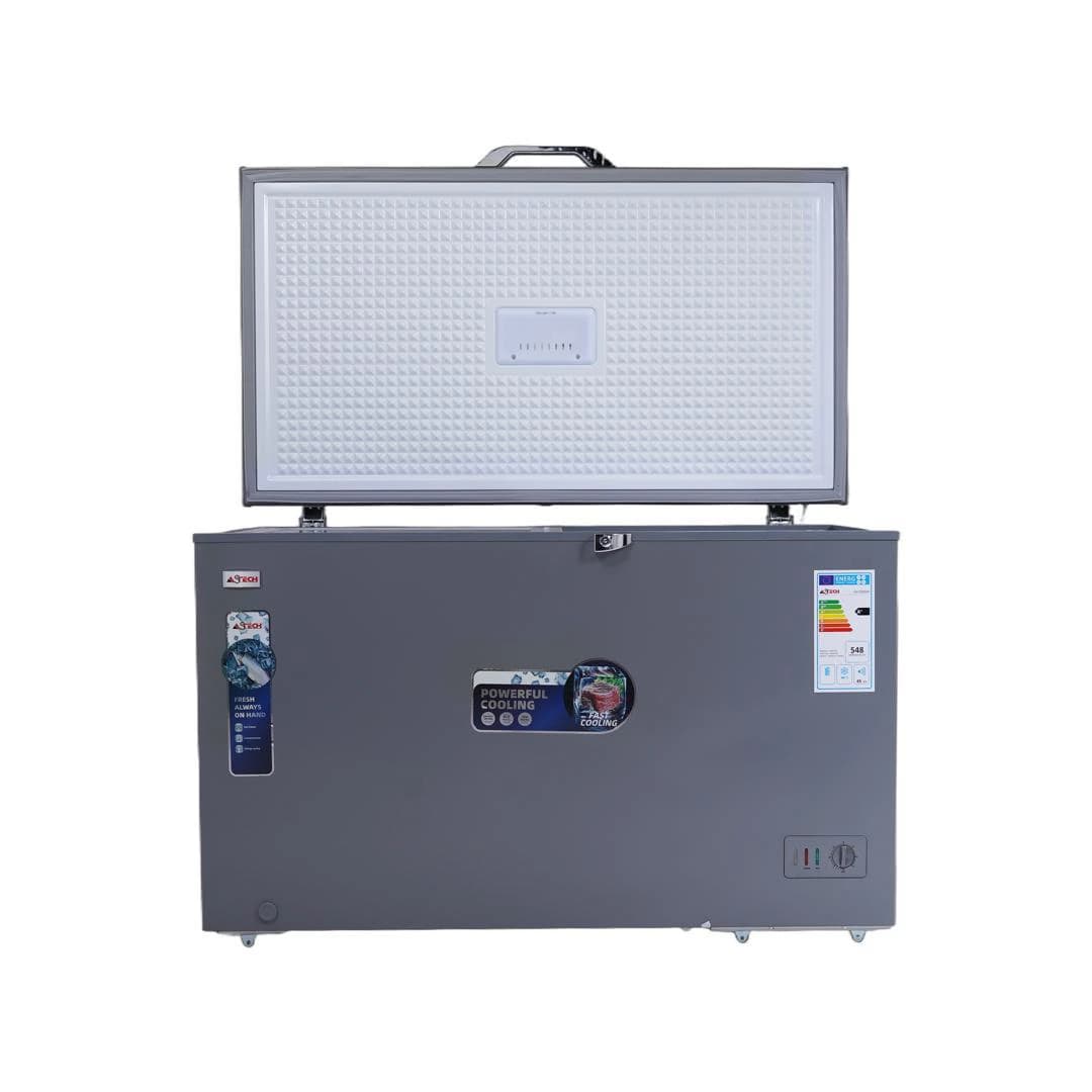 Congélateur Astech horizontal 400litres gris CH400GM